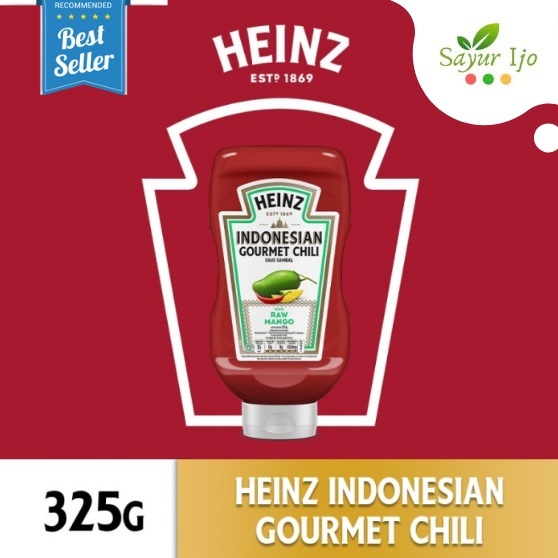 Heinz Indonesian Gourmet Chili w/ RAW MANGO 325 Gram/Bottle Chili Sauce