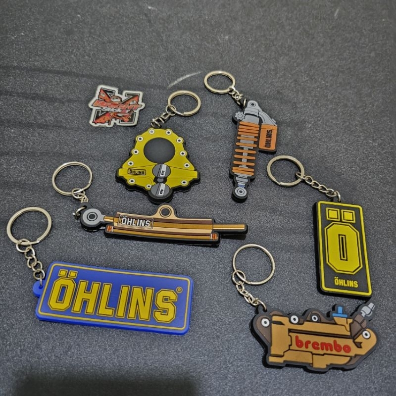 GANTUNGAN Ohlins Rubber Motorcycle Car Keychain | Shopee Philippines