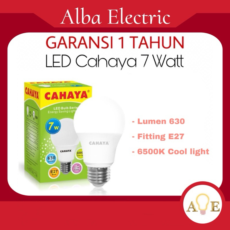 CAHAYA PUTIH Led Light Bulb A Bulb 7watt Bulb Abulb White Light 7W