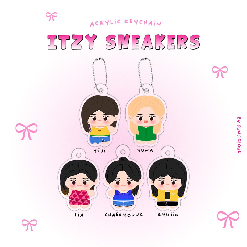 Itzy SNEAKERS ILLUSTRATION ACRYLIC KEYCHAIN & STANDEE | Shopee Philippines
