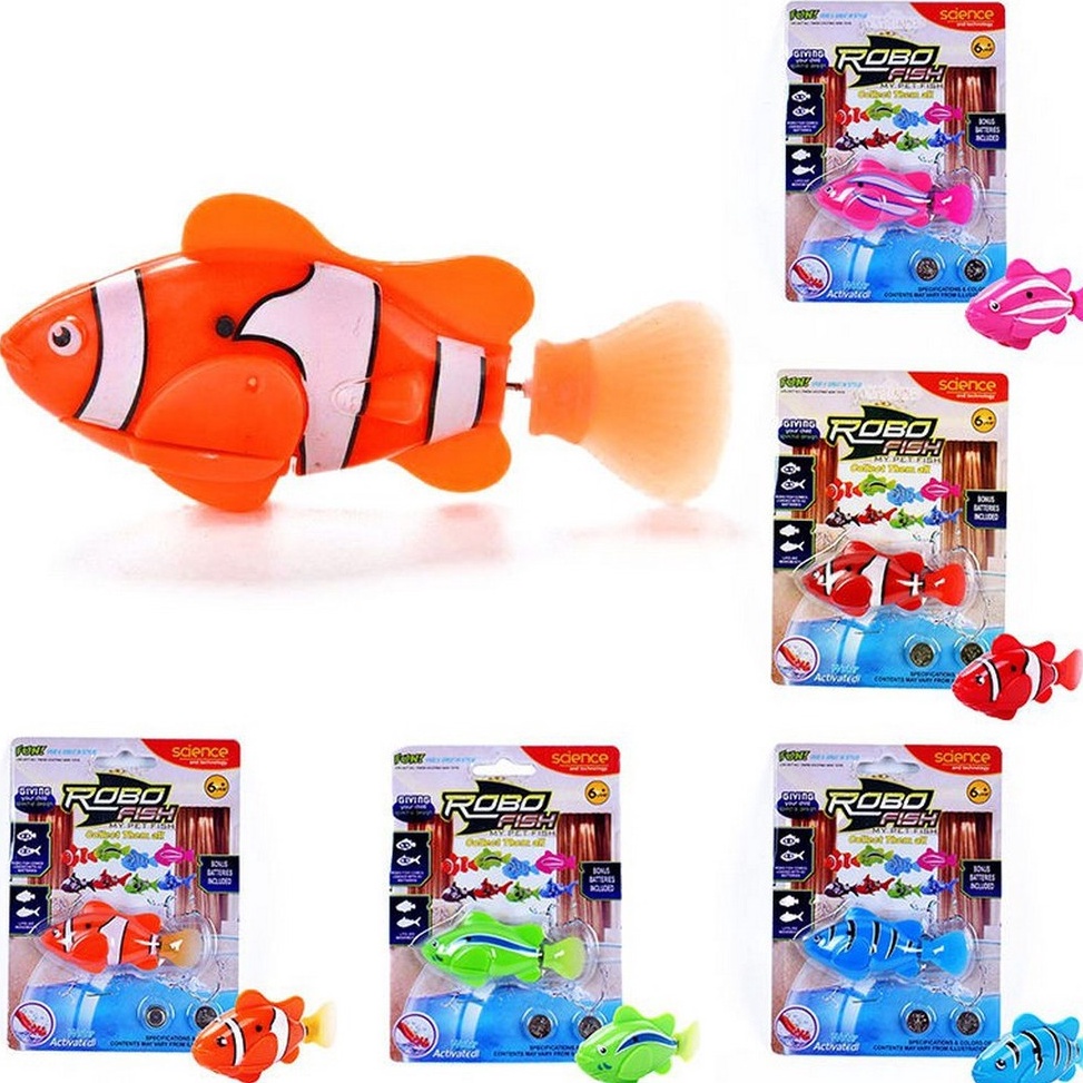 SPECIAL PRICE Robo Fish Nemo Fish Toy that can swim in water | Shopee ...