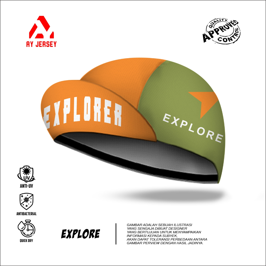 Cycling CAP EXPLORE (Bike CAP) | Shopee Philippines