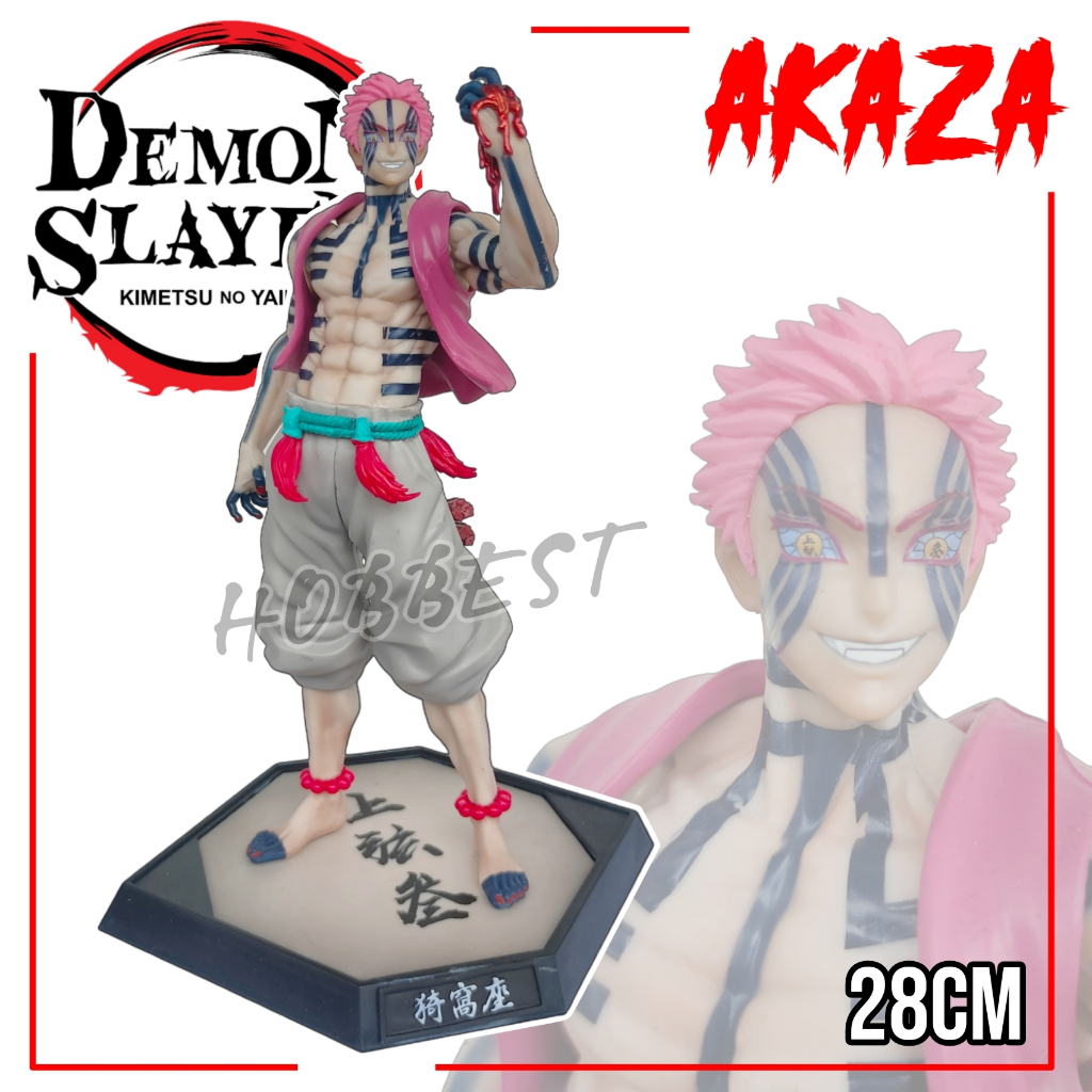 Kimetsu NO YAIBA Action Figure: AKAZA 27cm - Miniature Display Toy ...