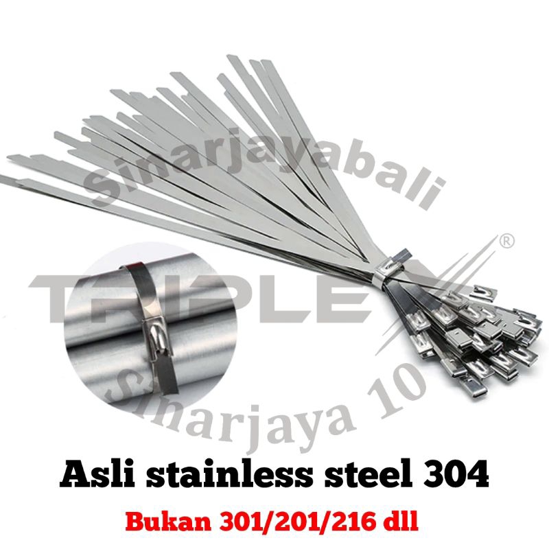 Stainless steel cable ties, anti-rust ties, stainless steel 30cm 30 cm ...