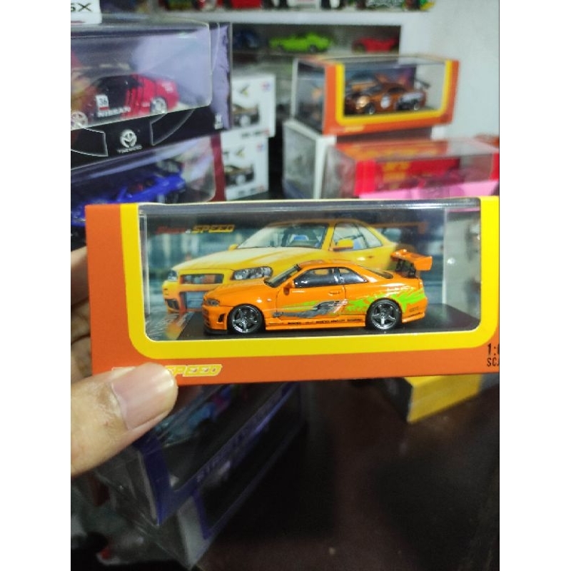 Fast speed nissan skyline gtr r34 orange (UNSEALED) | Shopee Philippines