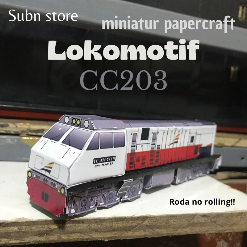 Miniature Papercraft Locomotive CC203 Made Of Duplex Detailing ...