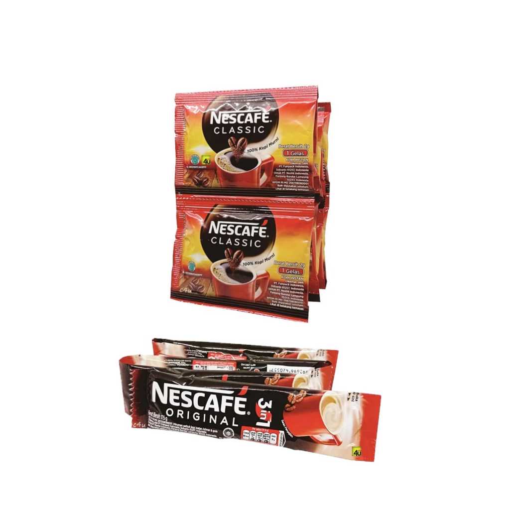 Original NESCAFE 3 IN 1 10schtx17.5gr,NESCAFE CLASSIC 10schtx2gr SACHET ...