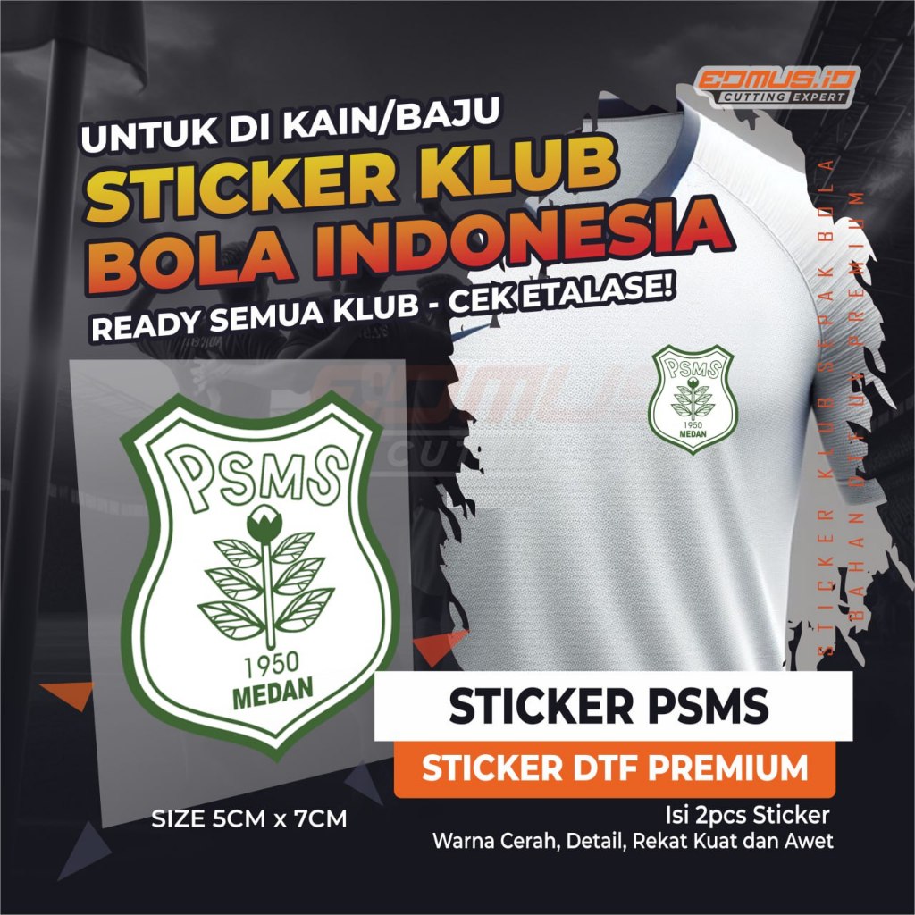 Psm Sticker For Clothes/Fabric - Indonesian Football Club Series DTF ...