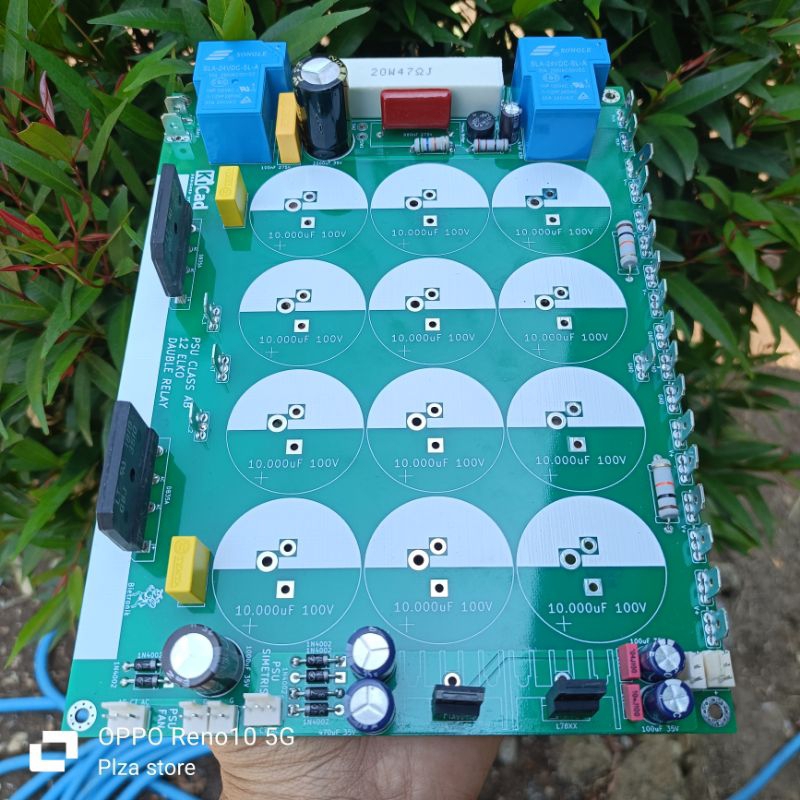 Psu Class Ab Pcb Kit Contains Full Set Of Softstart Relays And Symmetrical Psu Pcb Double