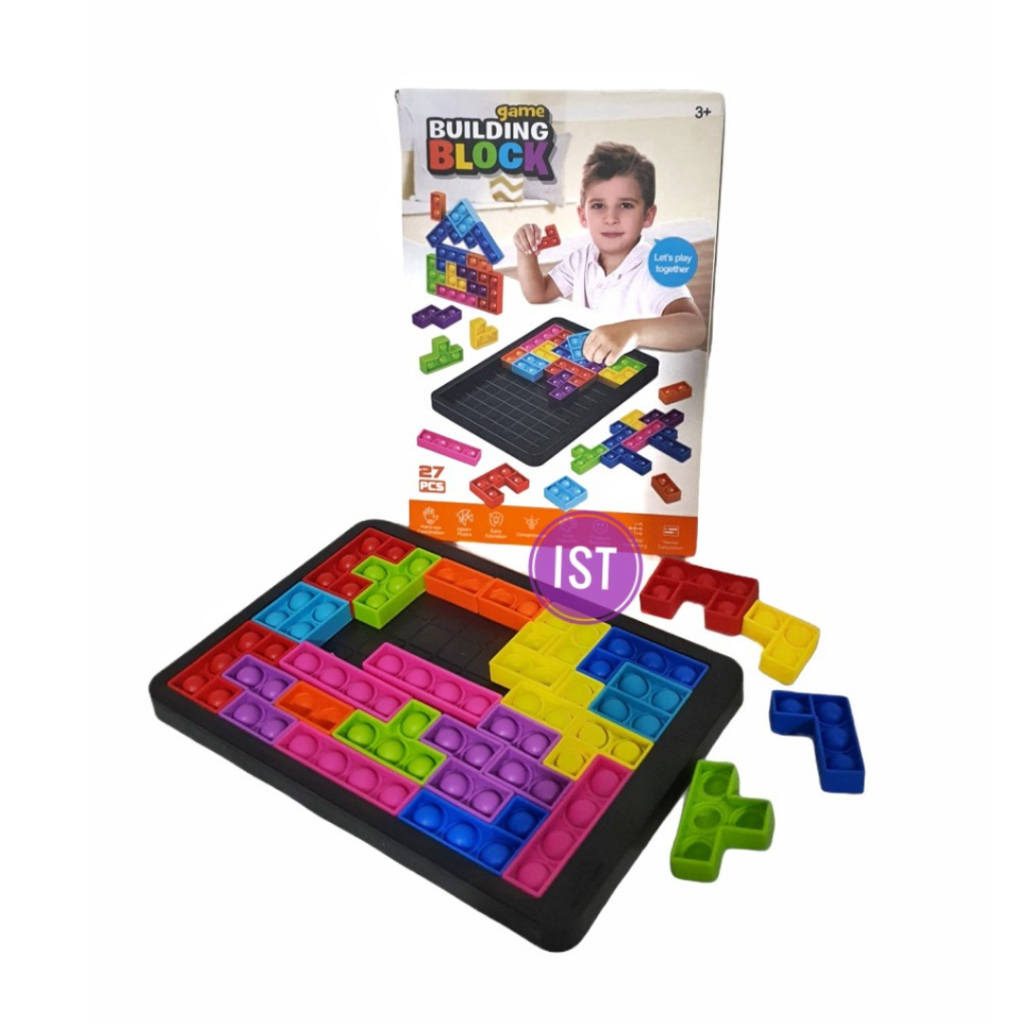 IST Pop It tetris Building Block Game Toys 27 pcs No.BB-01 | Shopee ...