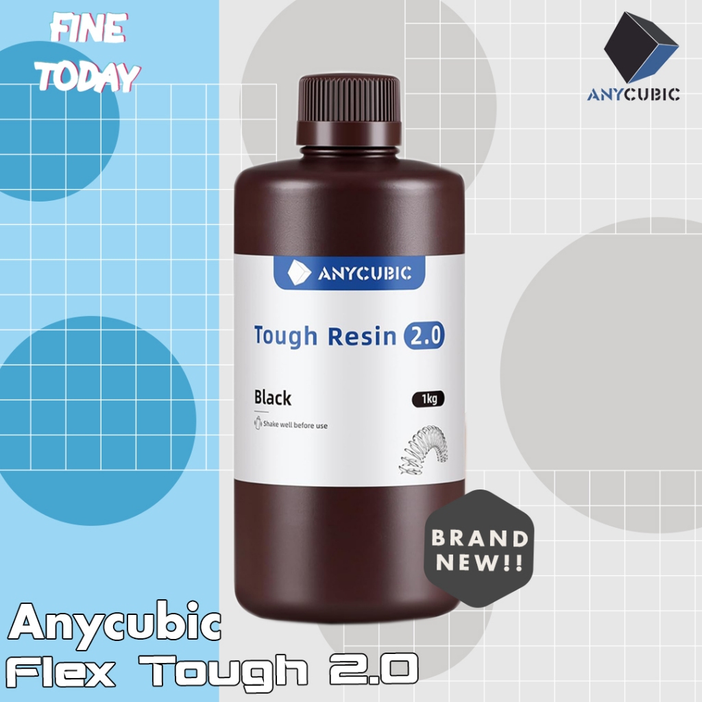 Anycubic Flexible Tough Resin 2.0 3D Printer 1 Liter Tough High Rigid ...