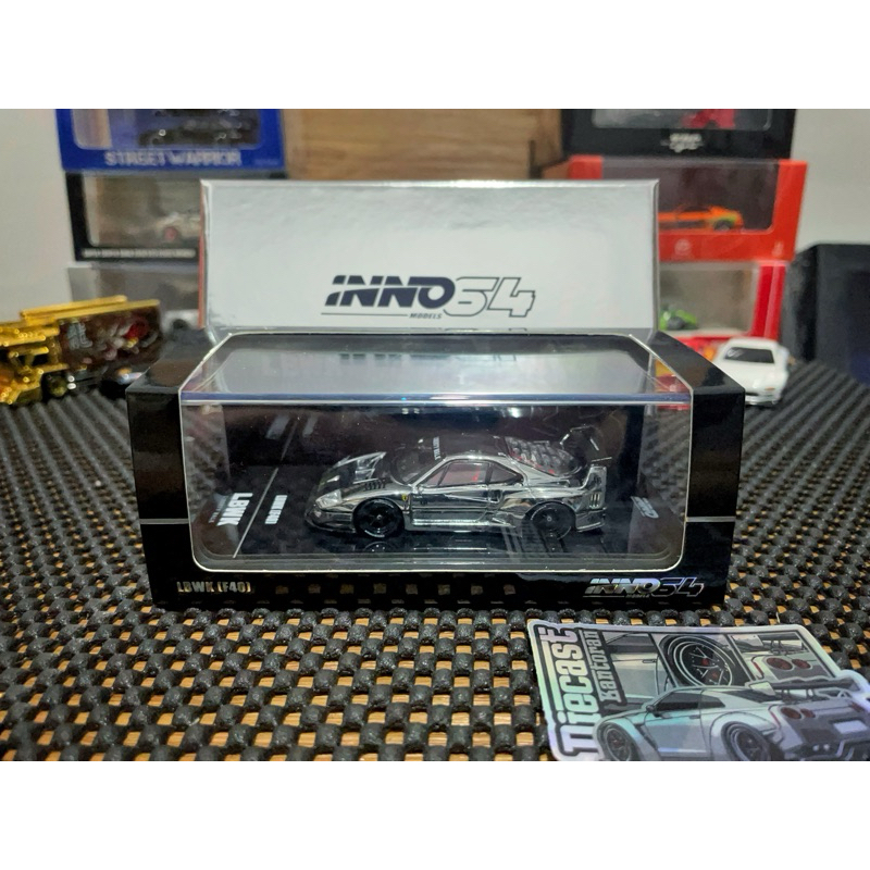 Inno 64 LBWK Ferrari F40 Silver Chrome Hobby Expo China 2024 Exclusive ...