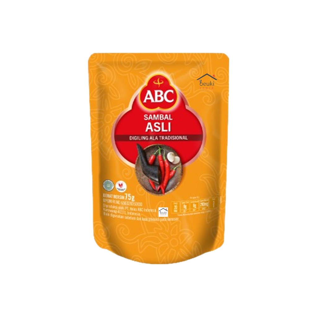 ABC Original Spicy Sachet Packaging 75gr Original Spicy | Shopee ...