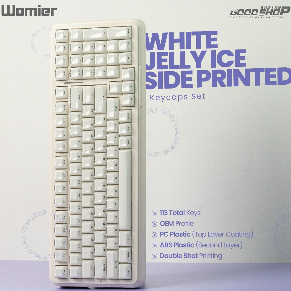 Womier Keycaps Crystal Jelly Keycaps Side Printed OEM Profile Shopee Philippines