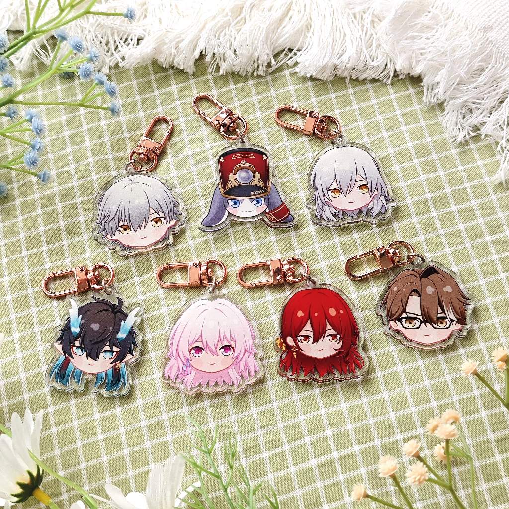 Honkai Star Rail Keychain & Phone Strap | Seele Bronya Himeko Danheng ...