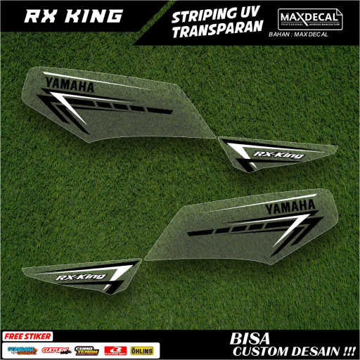 Rx KING Motorcycle Striping Sticker Accessories / Transparent UV ...