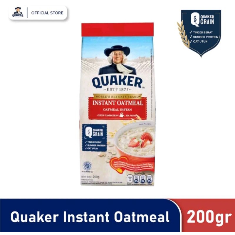 Quaker Instant Oatmeal 200g (exp 2026) | Shopee Philippines