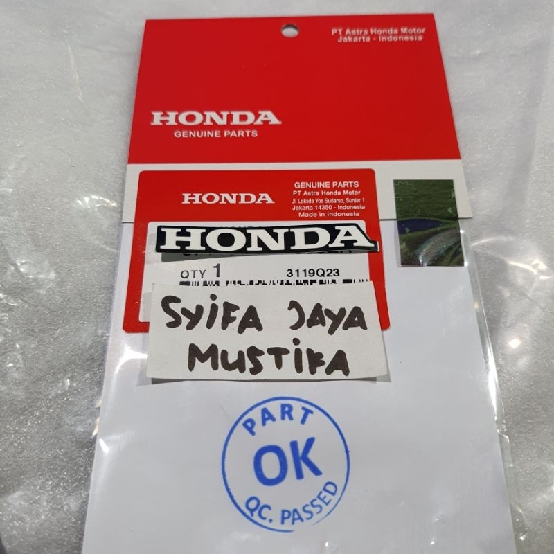 Honda mark Sticker Shell visor Tie body beat esp cbr vario scoopy supra ...