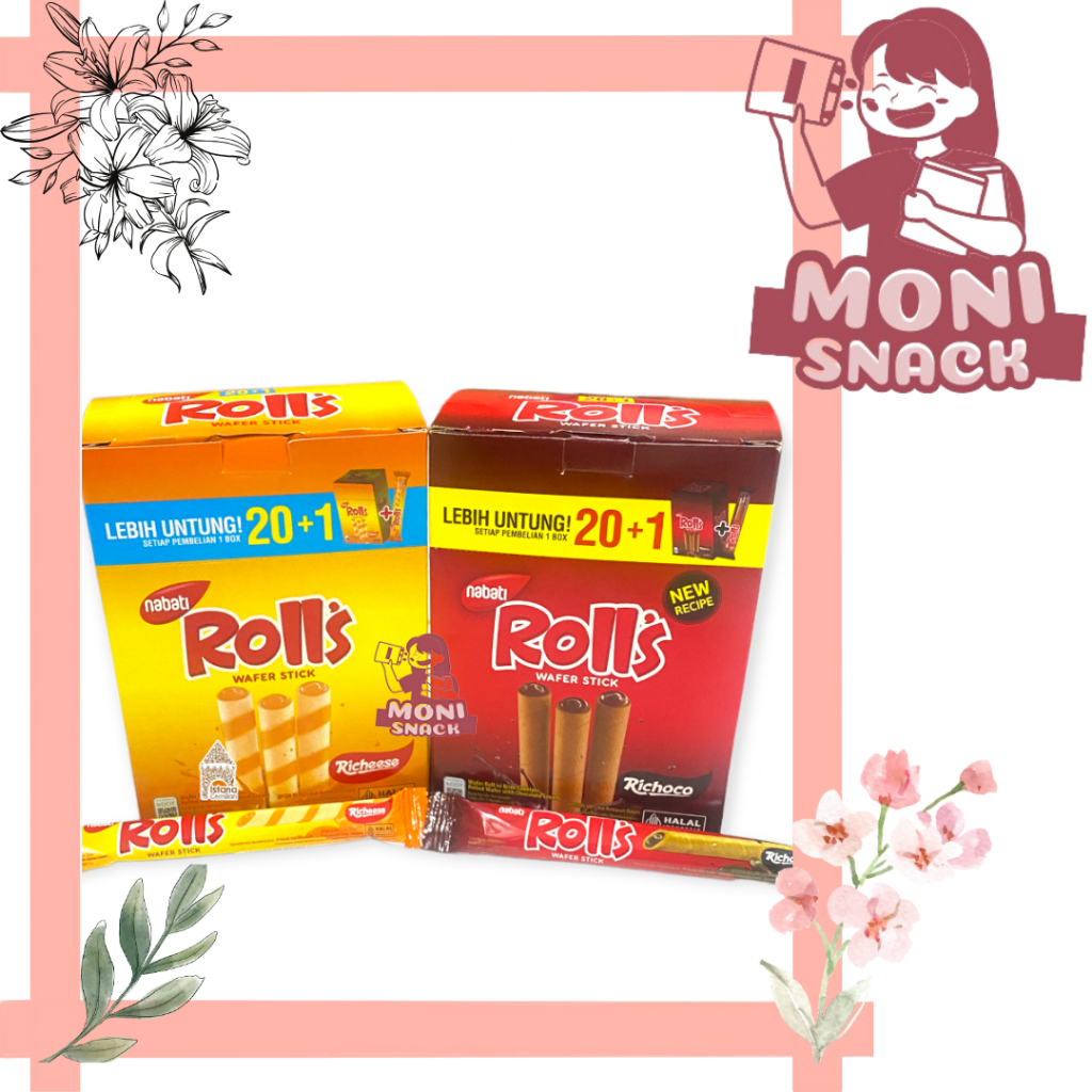 Roll's 500 Vegetable Snack Per Box (1 Box Contains 20pcs) | Shopee ...