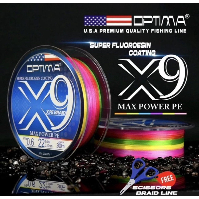 Pe Optima X9 String / Thread 400 Meters | Shopee Philippines