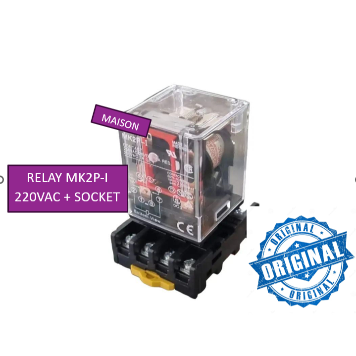 MK2P-I 220VAC Relay plus Socket | Mk2p 220v 8 PIN | Shopee Philippines