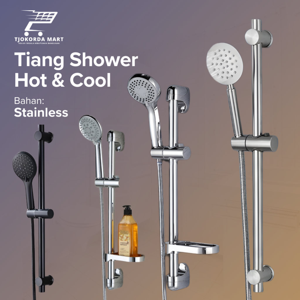 Branch SHOWER Pole And Faucet Package Hot Cold Bathtub Package PLUS