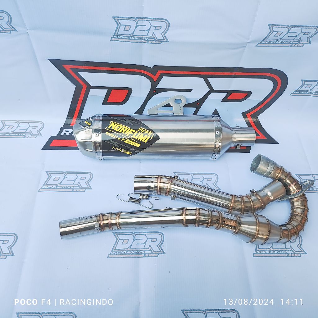 38mm Norifumi Rocket 4mm exhaust MUFFLER PNP MOTOR XR150 XR200 XR 150/ ...