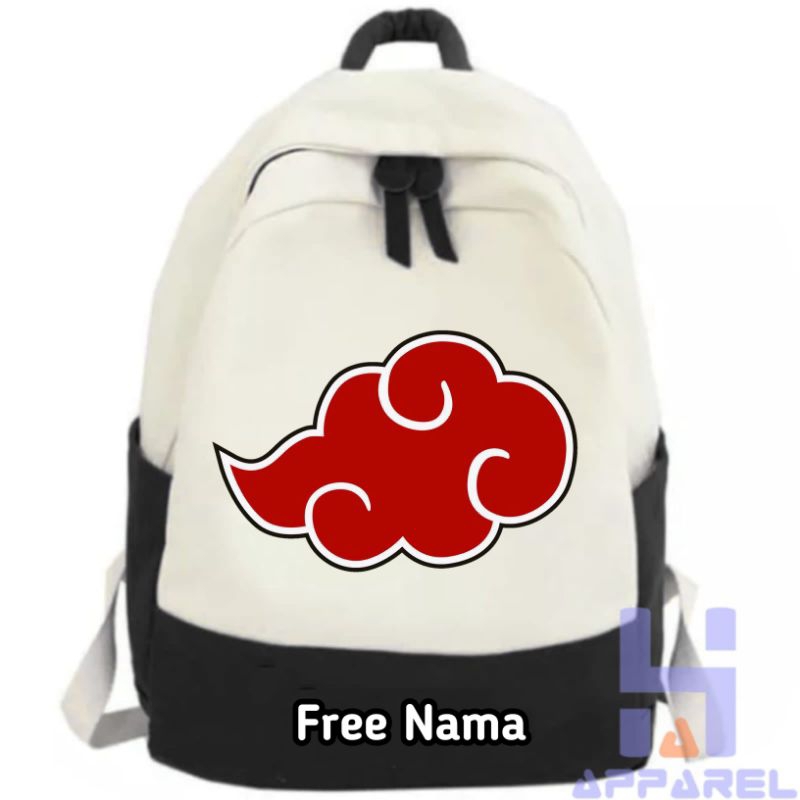 Akatsuki Children's Backpack NARUTO SHIPPUDEN LOGO | Shopee Philippines