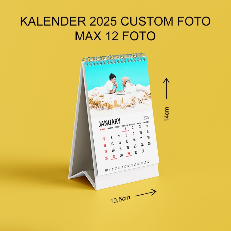 Custom Calendar 2025 Can Use Your Own Photo Or Design/ Custom Photo Desk Calendar 2025 KLMC01