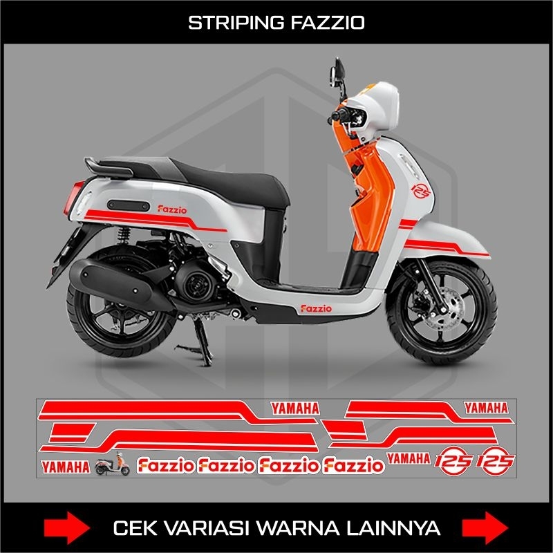 Striping Yamaha Fazzio Sticker List Motor Fazzio Decal Sticker Fazzio Hybrid Shopee