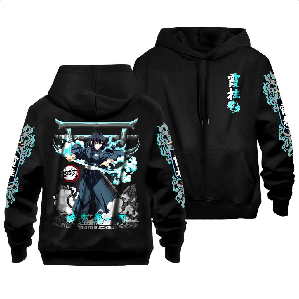 AMUBA - Demon Slayer Hoodie Jacket TOKITO MUICHIRO Mist Hashira ...