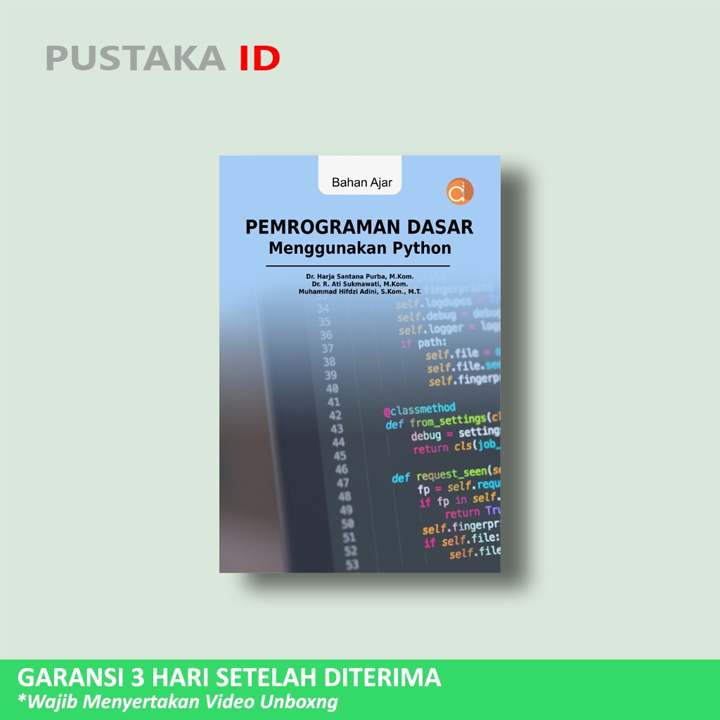 Basic Programming Book Using Python - Harja Santana Purbali | Shopee ...