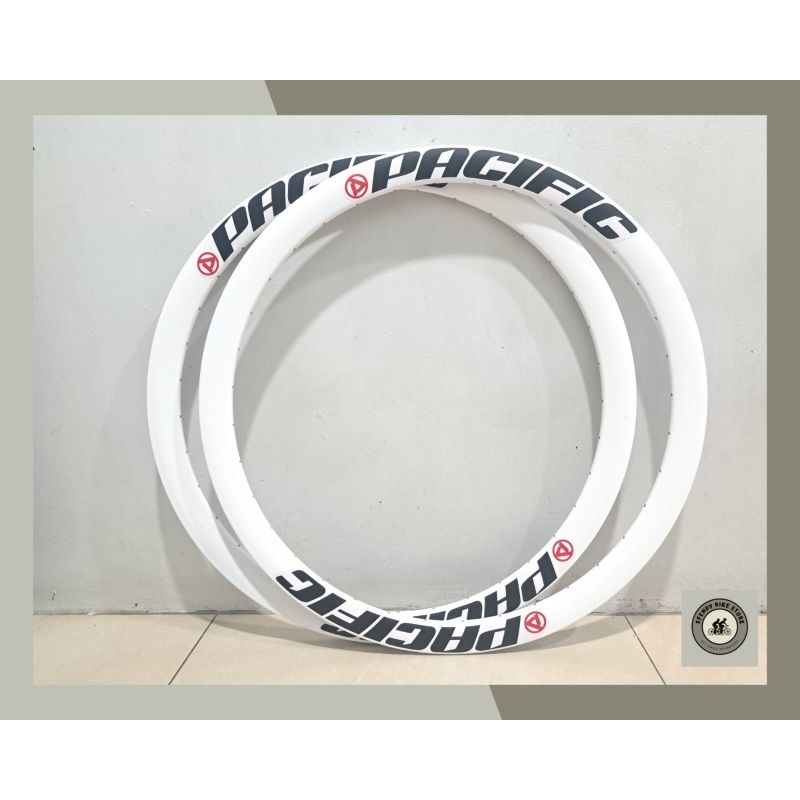 PUTIH Fiction Rims 700C Pacific 36 Hole Rim Fiction Rims Fixie 700C ...