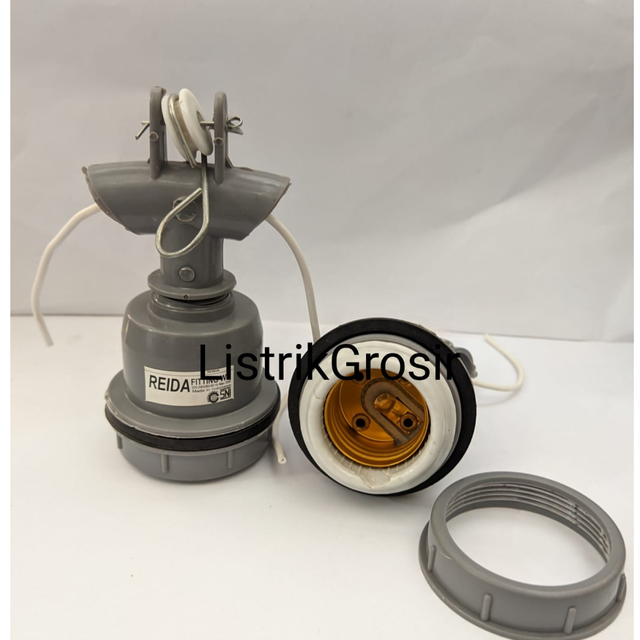 HIJAU Wd Green Hood Fittings Ceramic Iron Green Hood Wd E27 Street Lamp ...