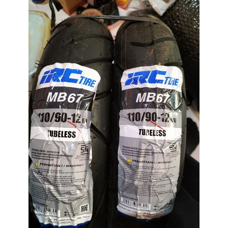 TUBLES IRC MB67 110/90/12 SCOOPY R12/FREEGO/GENIO+YEAR 2025 | Shopee ...