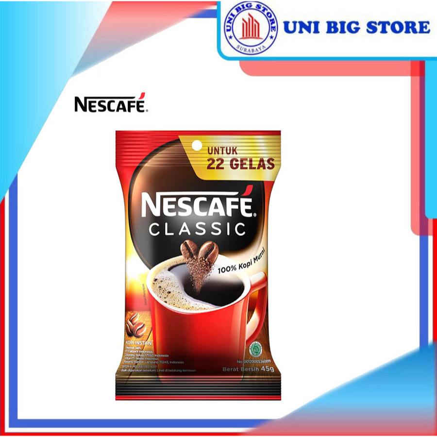 Nescafe Classic Robusta 50gr 100 Pure Coffee Instant Coffee Shopee