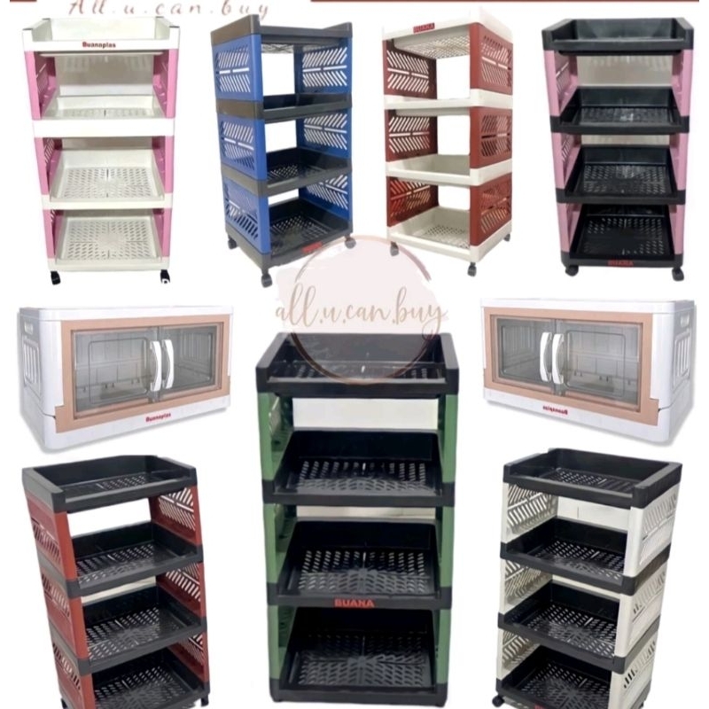 Multipurpose 4 TIER APARTMENT YOYO RACK WITH WHEELS | Shopee Philippines