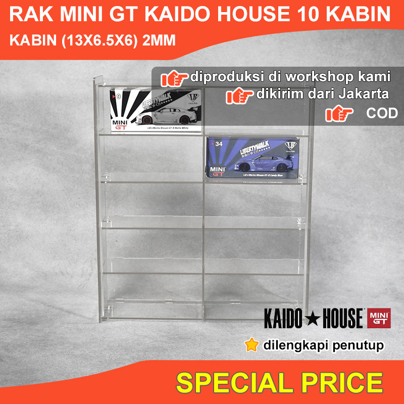 Mini GT Kaido House - Acrylic 10 Cabin Display Rack | Shopee Philippines