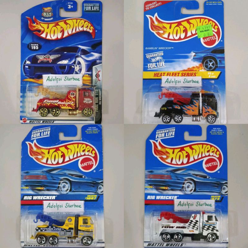 Hotwheels hot wheels rig wrecker finish line towing finish line truck 6