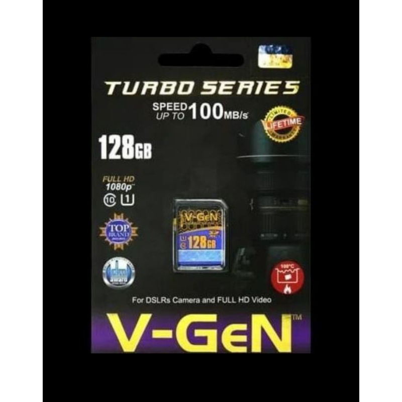 Camera Memory 128gb SDHC VGEN Turbo Memory Card Camera 128gb Official