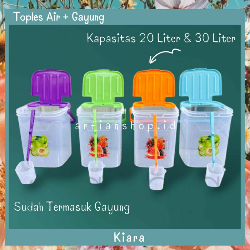 Fruit Ice Plastic Jar+20 Liter, 30 Liter Dipper - Kiara/Water Jar ...