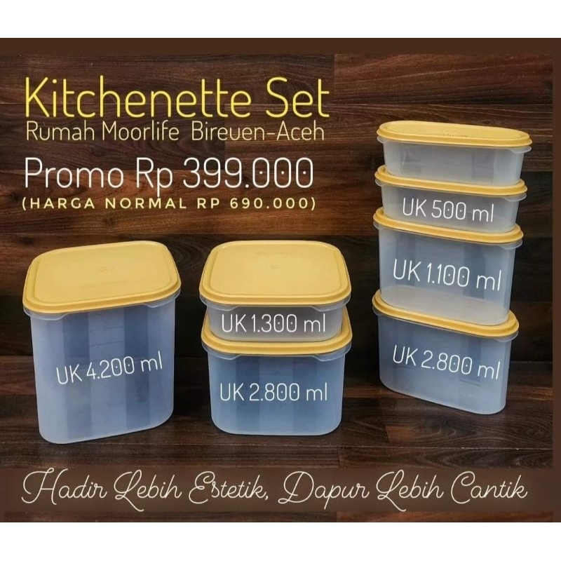 Kitchenette Set / complete package of storage containers by Moorlife ...