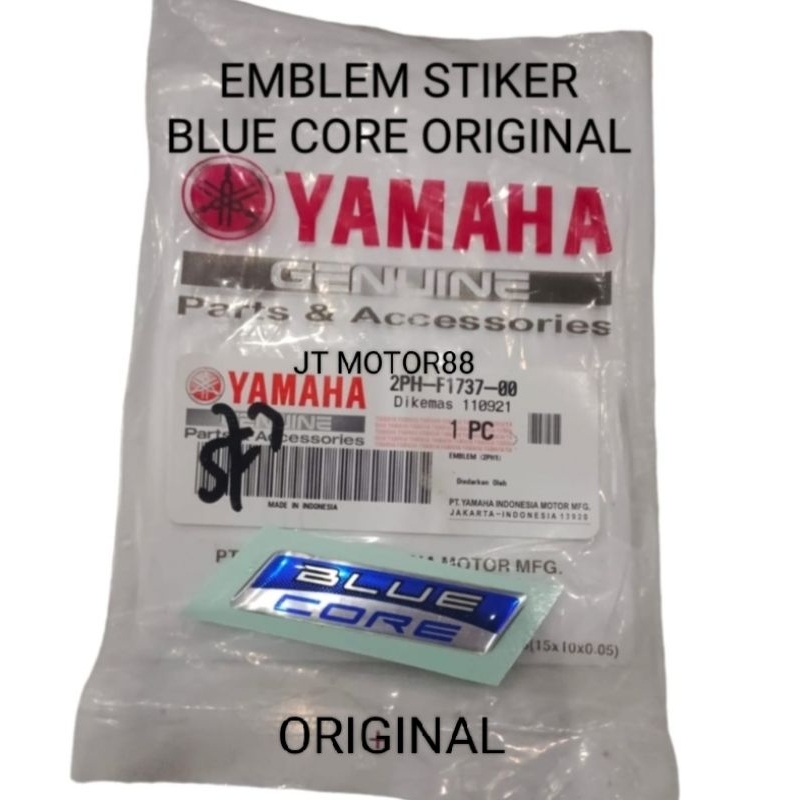 ORIGINAL BLUE CORE LOGO STICKER EMBLEM 2PH F1737 00 | Shopee Philippines