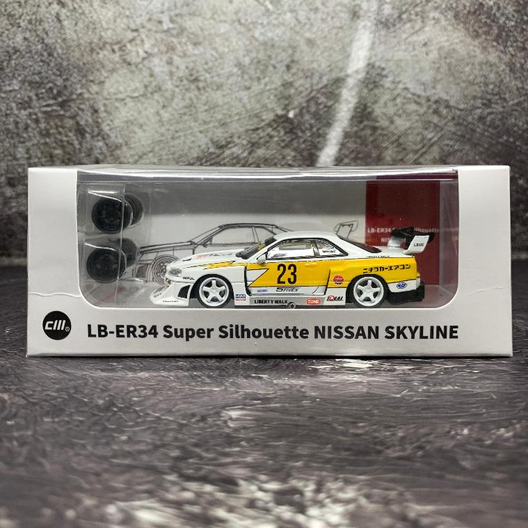 Cm Model LB-ER34 Silhouette Nissan Skyline LBWK Flash Livery | Shopee ...