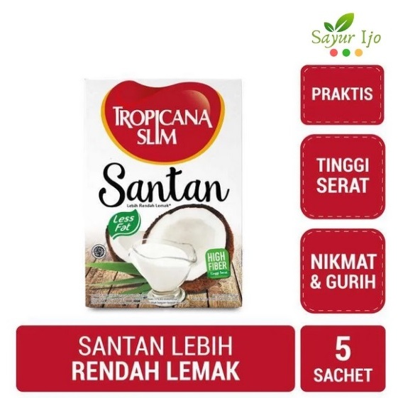 Tropicana Slim Coconut Milk Contents 5 x 20 Grams/Sachets Coconut Oil Less FAT Shopee Philippines