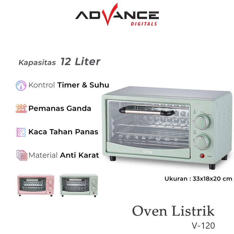 Advance 12 Liter Mini Electric Oven Low Watt Microwave Multifunction