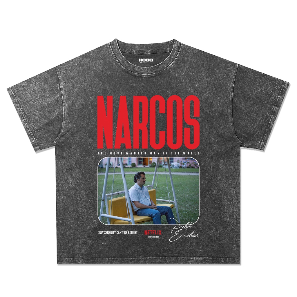 Pablo Escobar Narcos Oversized Stonewash T-shirt Pablo Escobar T-shirt ...