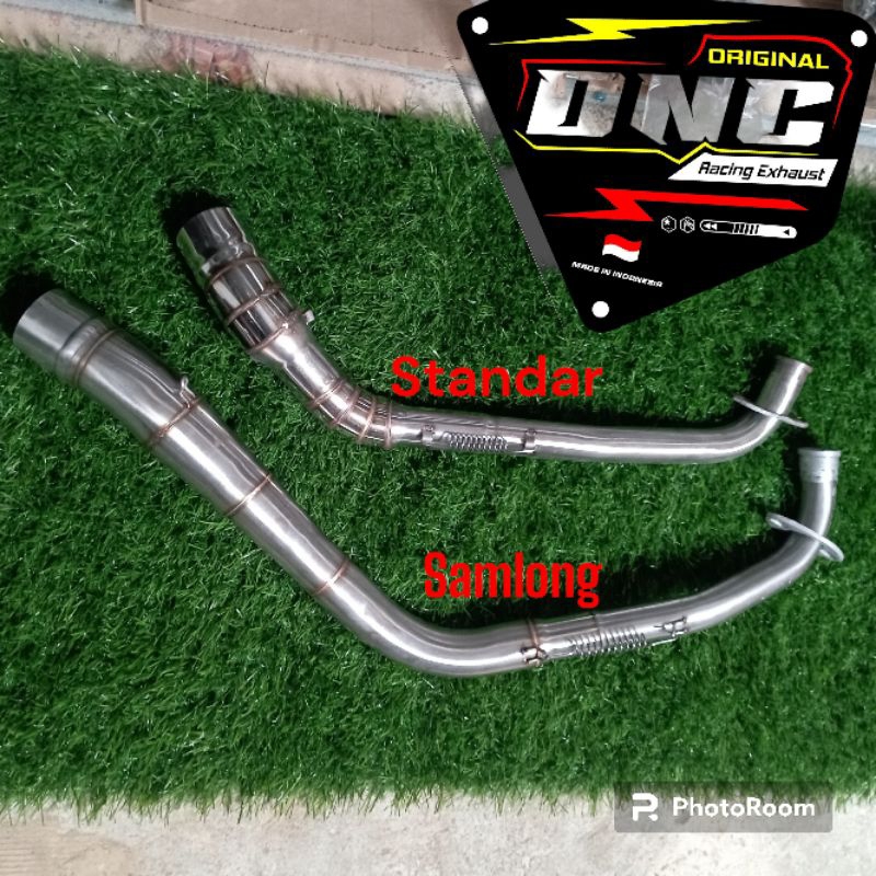 2 variants of racing exhaust neck pipe for aerox old & nwe | Shopee ...