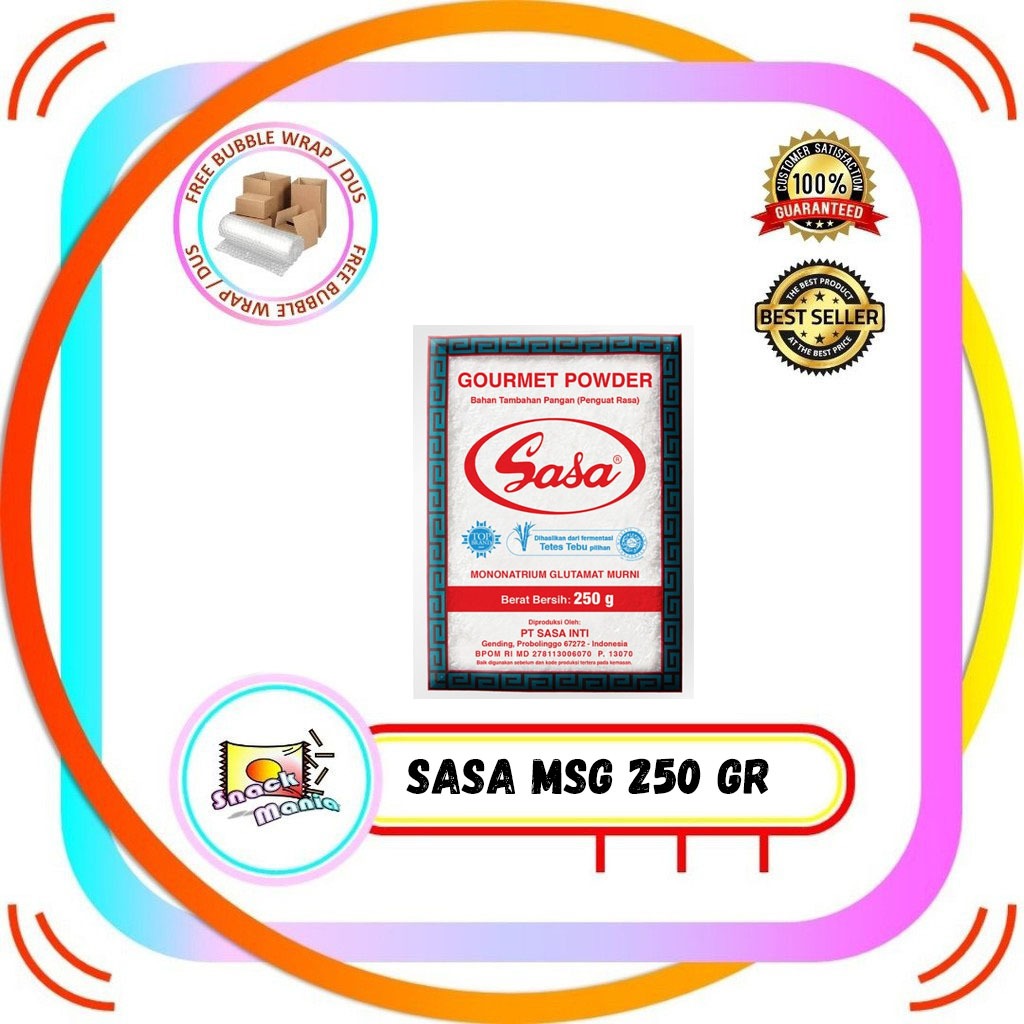 Sasa MSG MSG MSG Vetsin MNG Gourmet Powder Vitsin Flavoring ~ 250 gr ...