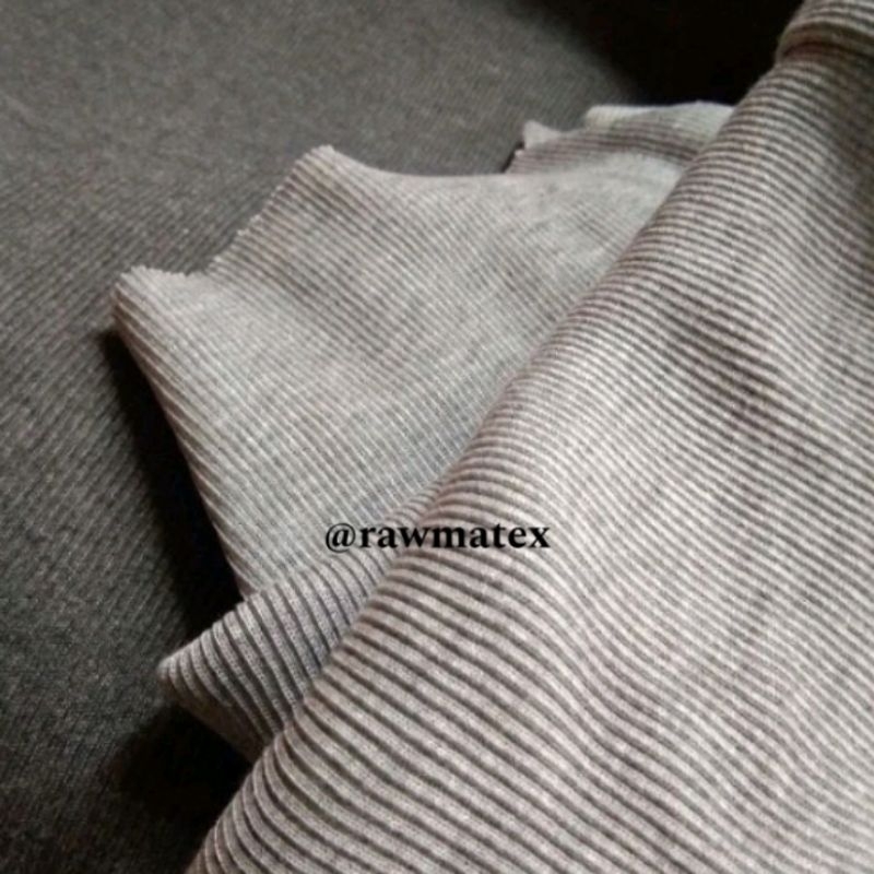 Rawmatex - Double Knit Interlock Rib Fabric - Rib PE Antem - Knit ...